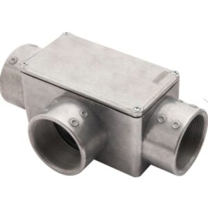 Condulete Alumínio Tipo T 2 1/2 com tampa s/ pintura Tramontina