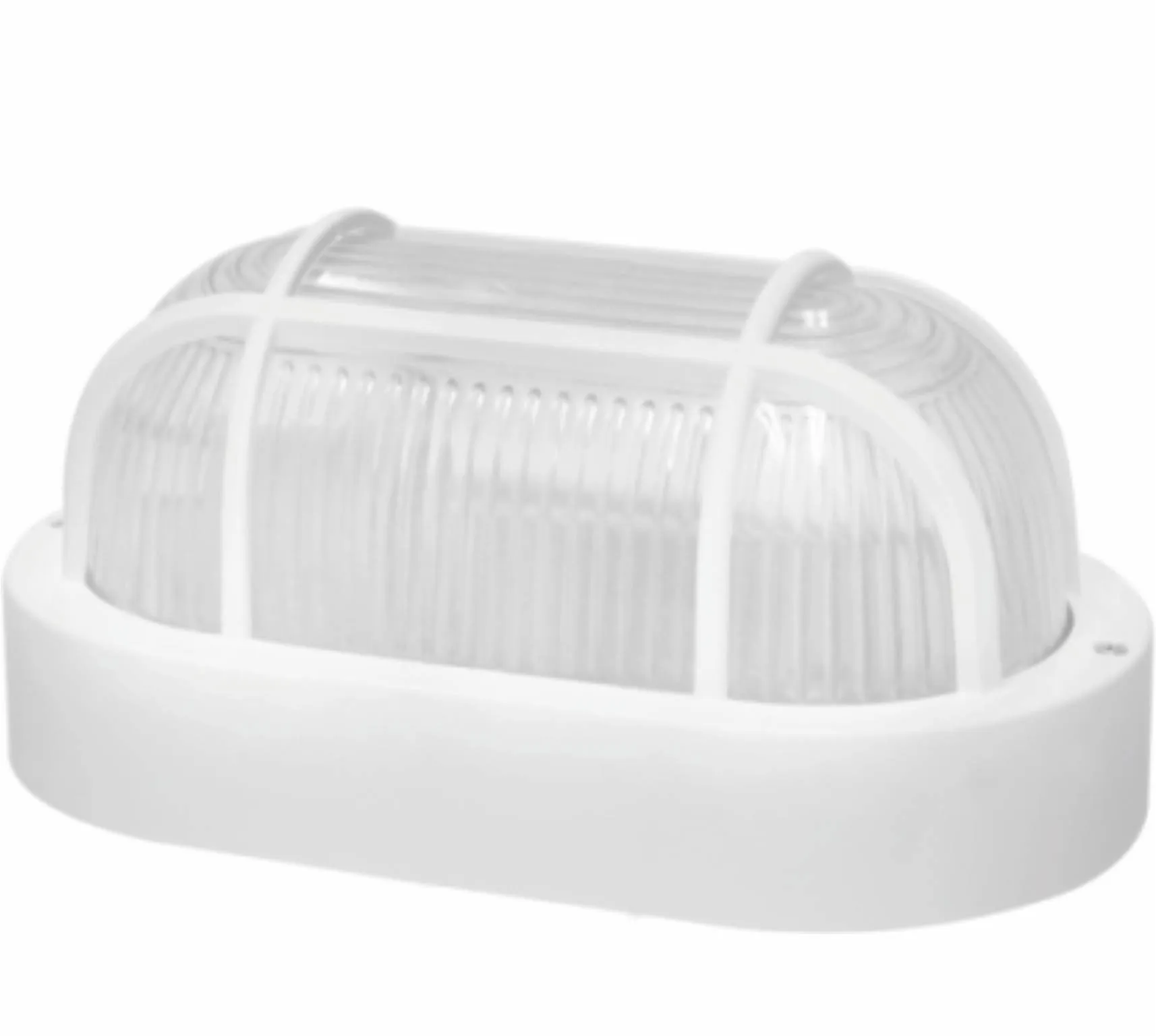 LUMINÁRIA TARTARUGA BCA LENTE TRANSPARENTE CANELADA E-27
